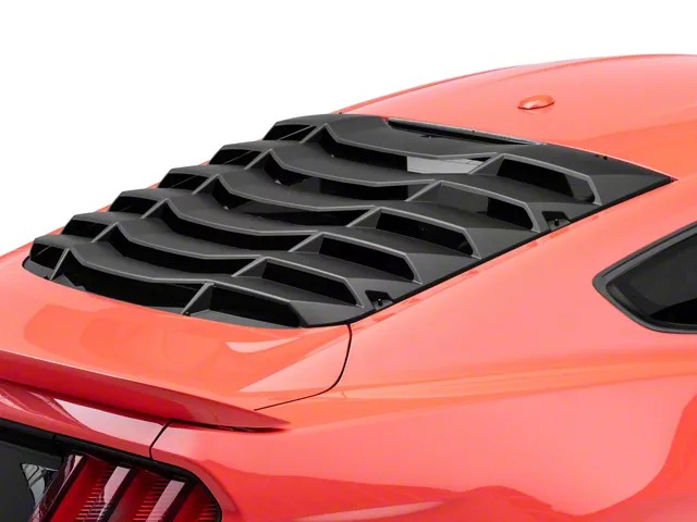 MP Concepts Rear Window Louvers; Matte Black-thumbnail
