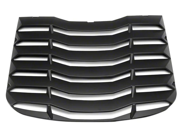 MP Concepts Rear Window Louvers; Matte Black-thumbnail