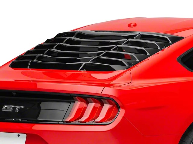 MP Concepts Rear Window Louvers; Gloss Black
