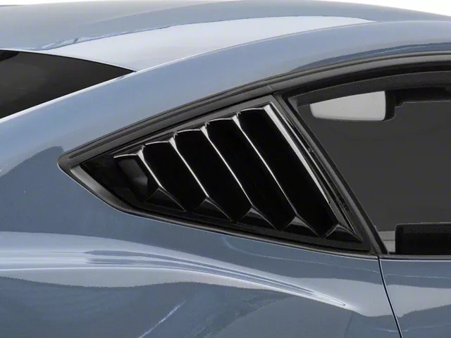MP Concepts Quarter Window Louvers; Gloss Black