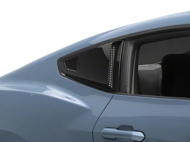 MP Concepts Quarter Window Scoops; Gloss Black-thumbnail