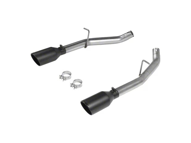 Flowmaster American Thunder Axle-Back Dual Exhaust System with Black Tips; Rear Exit-thumbnail