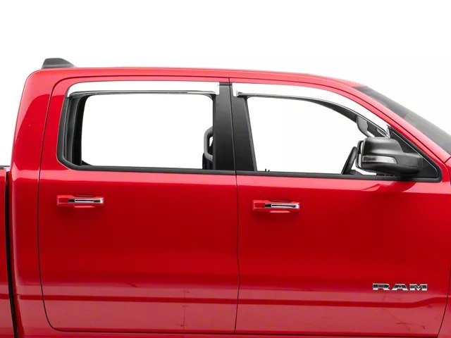 Ventvisor Window Deflectors; Front and Rear; Chrome-thumbnail