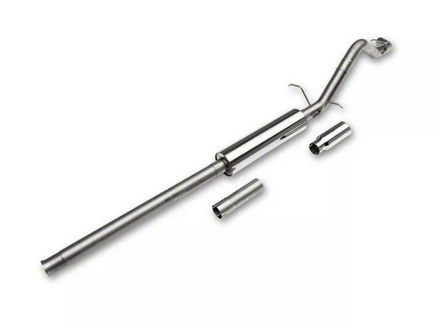 C&L Single Exhaust System with Polished Tip; Side Exit-thumbnail