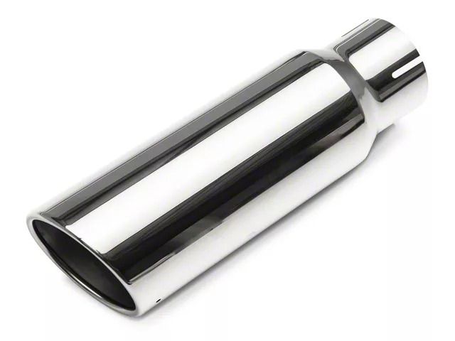 C&L Single Exhaust System with Polished Tip; Side Exit