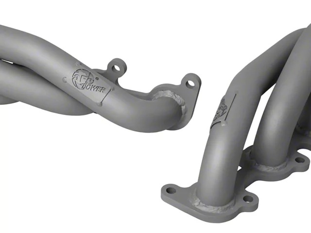 AFE 1-5/8-Inch Twisted Steel Shorty Headers; Titanium Ceramic